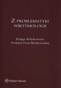 Okładka książki Z problematyki wiktymologii