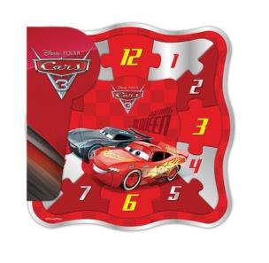 Okładka książki Zegar drewniany z puzzlami Auta 3