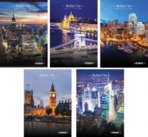 Opakowanie Zeszyt A4/54L kratka Street Skyline 80g (10szt)