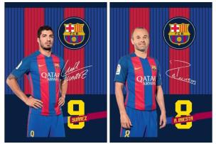 Opakowanie Zeszyt A5/60k linia FC Barcelona 5 (10szt) ASTRA