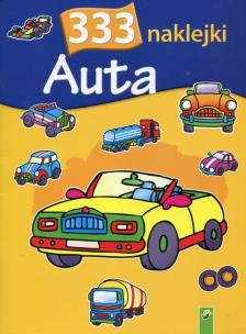 Okładka książki 333 naklejki Auta