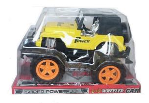 Opakowanie Auto na dużych kołach 27cm z napędem żółty