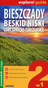 Opakowanie Bieszczady Beskid Niski Góry Sanocko-Turczańskie 2w1 Przewodnik+mapa
