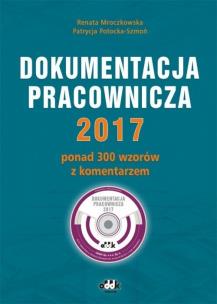 Okładka książki Dokumentacja pracownicza 2017