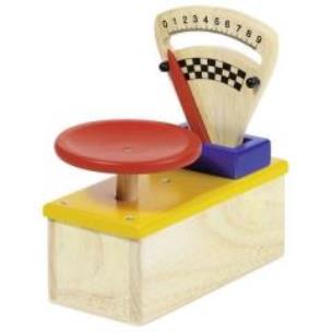 Opakowanie Drewniana waga sklepowa