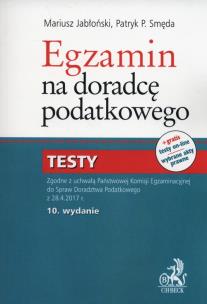 Okładka książki Egzamin na doradcę podatkowego Testy