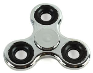 Opakowanie Fidget Spinner stalowy połysk metaliczny srebrny