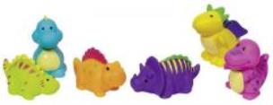 Opakowanie Gumowe zwierzątka dinozaury różne rodzaje
