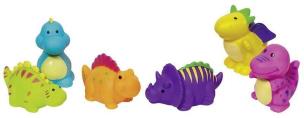 Opakowanie Gumowe zwierzątka Dinozaury