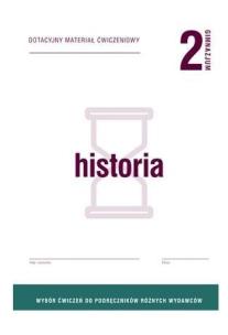 Okładka książki Historia 2 Gim. Doatcyjne materiały ćwiczeniowe
