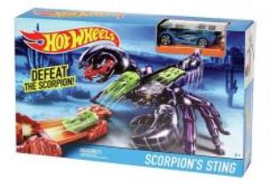 Okładka książki Hot Wheels Zestaw torów z potworami Skorpion