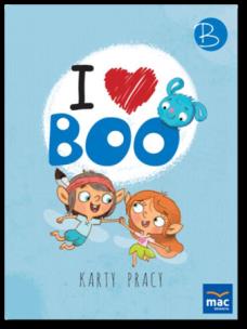 Okładka książki I love Boo. Język angielski poziom B. Karty pracy