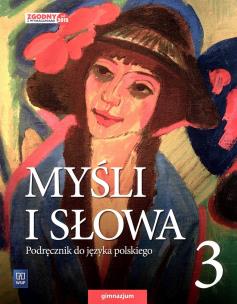 Okładka książki J.Polski GIM 3 Myśli i słowa Podr. WSIP