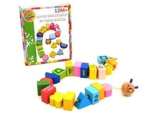 Opakowanie Klocki drewniane do nawlekania