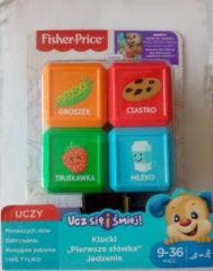 Opakowanie Klocki Pierwsze Słówka: Jedzenie