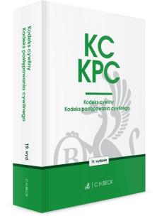 Okładka książki Kodeks cywilny Kodeks postępowania cywilnego Edycja Sędziowska