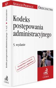 Okładka książki Kodeks postępowania administracyjnego. Orzecznictwo Aplikanta