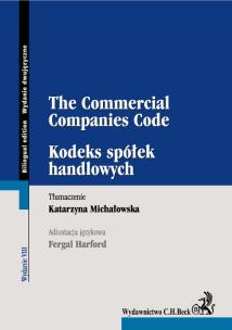 Okładka książki Kodeks spółek handlowych The Commercial Companies Code