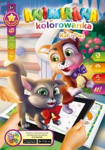 Opakowanie Kolorowanka A4/8 4D Kotek i Piesek