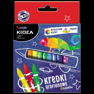 Opakowanie Kredki grafionowe 12 kolorów DERFORM