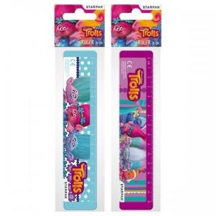 Opakowanie LINIJKA PLASTIKOWA 15CM TROLLS 379338