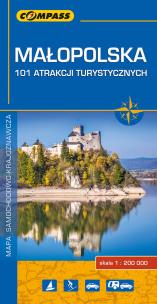 Okładka książki Małopolska - 101 atrakcji turystycznych 1:200 000