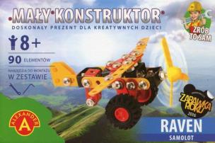 Mały konstruktor Raven Samolot. Wydawca: Alexander. Multiszop.pl Opakowanie Mały konstruktor Raven Samolot