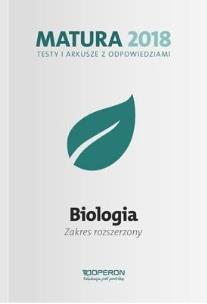Okładka książki Matura 2018 Biologia.Testy i arkusze ZR