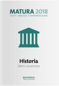 Okładka książki Matura 2018 Historia. Testy i arkusze ZR