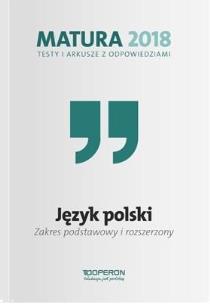 Okładka książki Matura 2018 Język polski. Testy i arkusze ZPiR