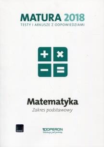 Okładka książki Matura 2018 MAtematyka. Testy i arkusze ZP