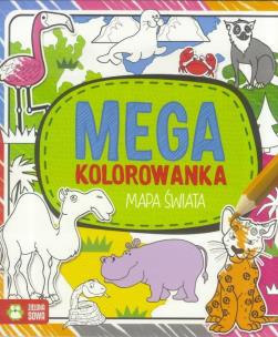 Okładka książki Megakolorowanka. Mapa świata w.2