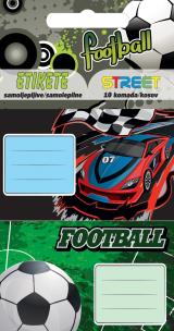 Okładka książki Naklejki na zeszyt Street Boys dziecięce 10szt