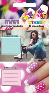 Okładka książki Naklejki na zeszyt Street Girls młodzieżowe 10szt