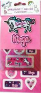 Opakowanie Naprasowanki i naklejki imienne - Kinga