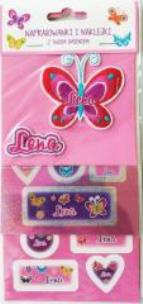 Opakowanie Naprasowanki i naklejki imienne - Lena