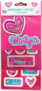 Opakowanie Naprasowanki i naklejki imienne - Martyna