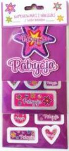 Opakowanie Naprasowanki i naklejki imienne - Patrycja