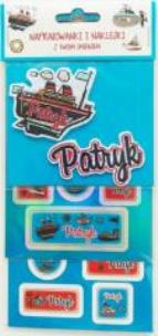 Opakowanie Naprasowanki i naklejki imienne - Patryk