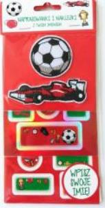 Opakowanie Naprasowanki i naklejki imienne (piłki puste)