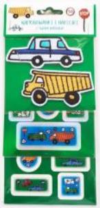 Opakowanie Naprasowanki i naklejki imienne (samochody)