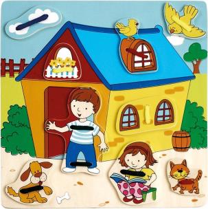 Opakowanie Nauka wiązania Chłopiec na podwórku