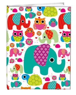 Opakowanie Notes gładki 13x18cm Słonie