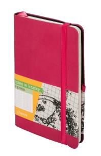 Opakowanie Notes Impresja A6 Kratka Malinowy