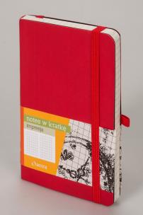 Opakowanie Notes Impresja A6 Linia Czerwony