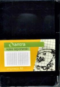 Opakowanie Notes Reporterski A6 Kratka Impresja Czarny ANTRA
