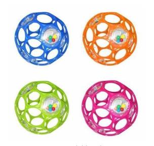 Okładka książki Oball Kuleczki z grzechotką, różne rodzaje DUMEL