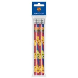Opakowanie Ołówek z gumką 4szt.FC Barcelona