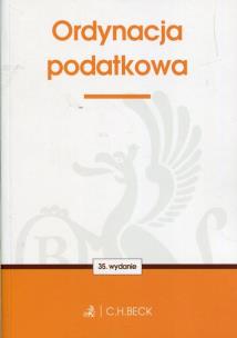 Okładka książki Ordynacja podatkowa