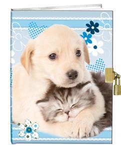 Opakowanie Pamiętnik z kłódką 13x18cm Zwierzątka